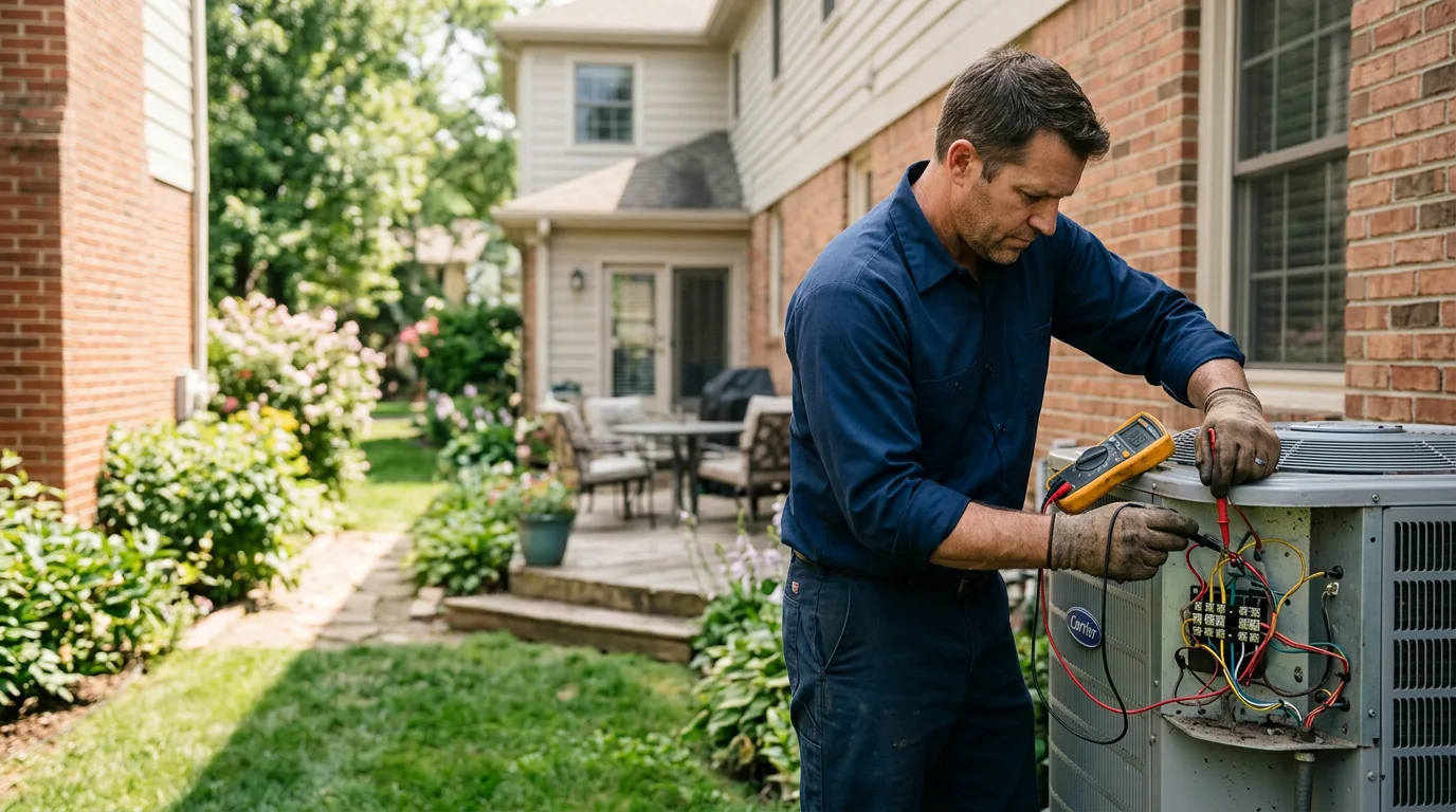 HVAC technician working near Broad Brook, CT